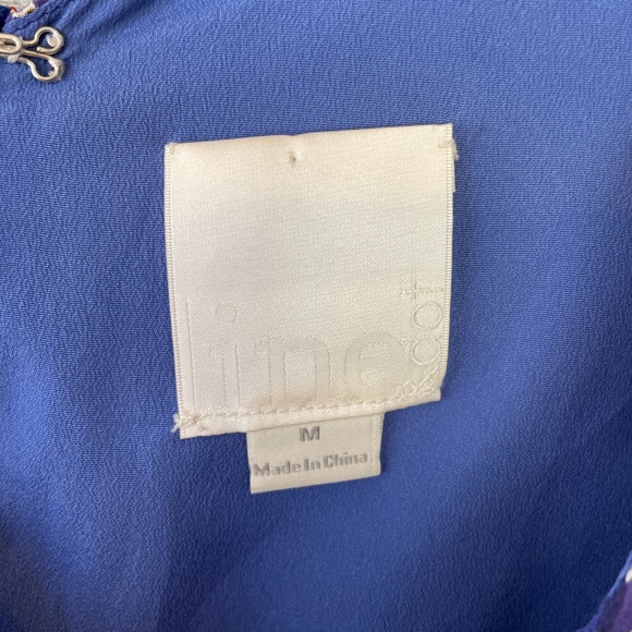 Revolve Line and Dot Silk Geometric Shapes Dress - Picture 2 of 5